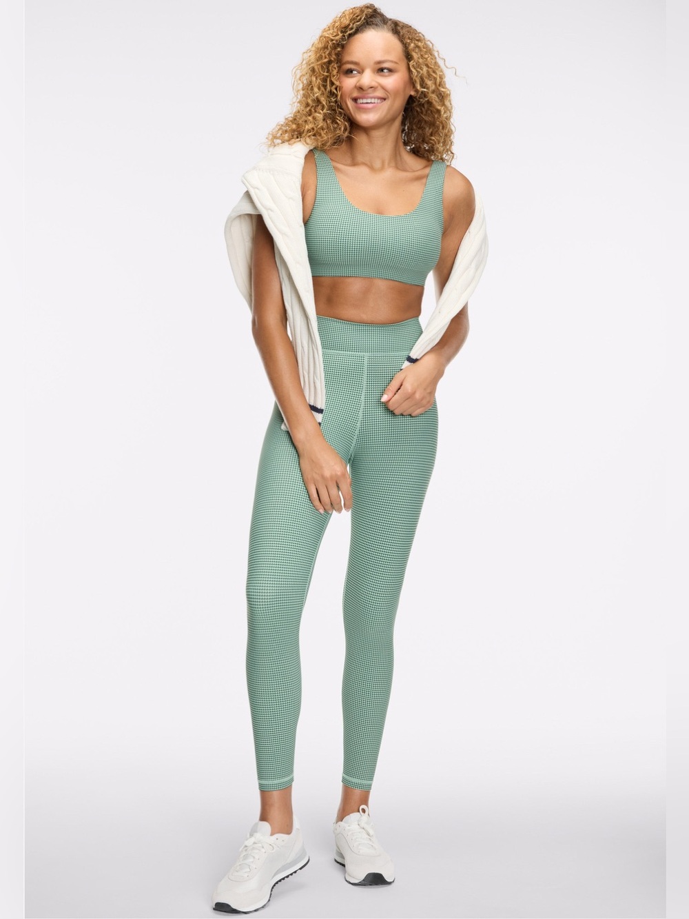 The Upside x Peloton Leggings and Bra Set Micro Houndstooth size
